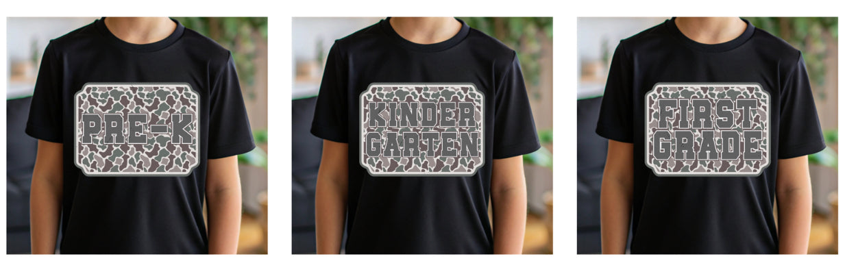 Camo Back to School