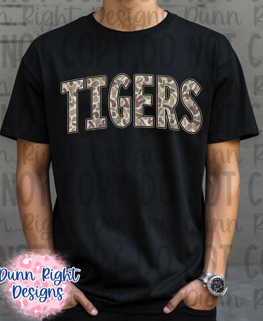 Camo Tigers T-Shirt