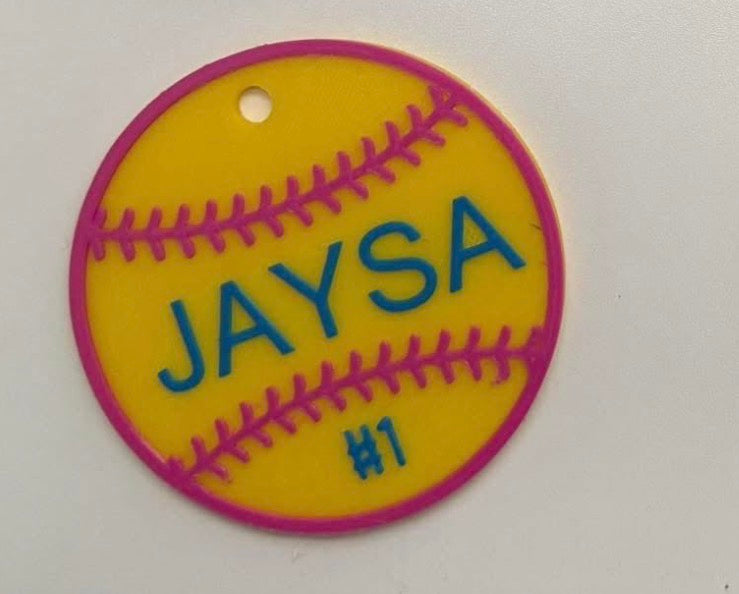 Softball Bag Tag
