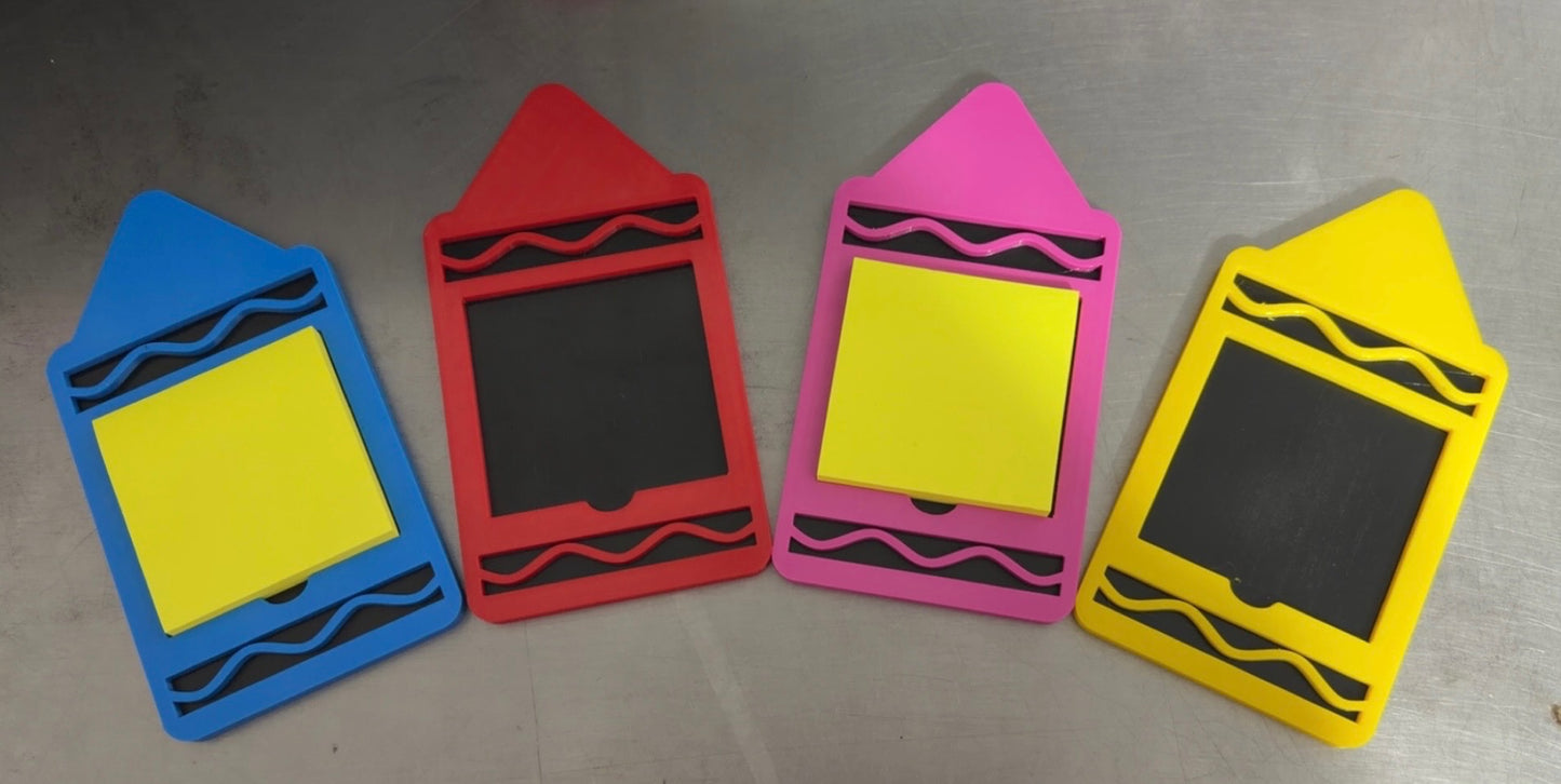 Crayon Sticky Note Holder