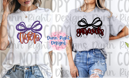 USC or Clemson Bow Shirt