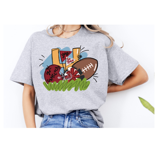 Short Sleeve- Football USC