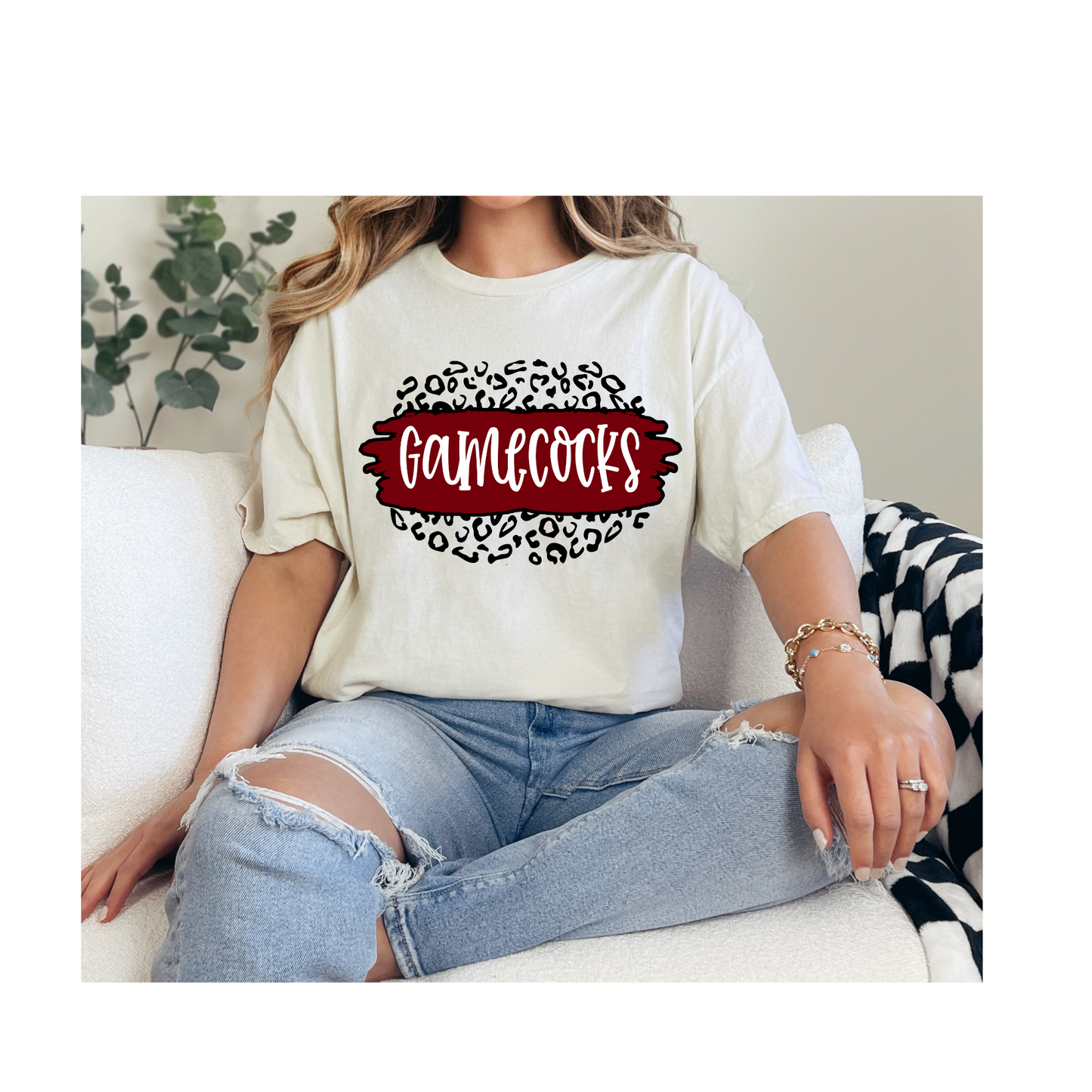 Short Sleeve Carolina Cheetah