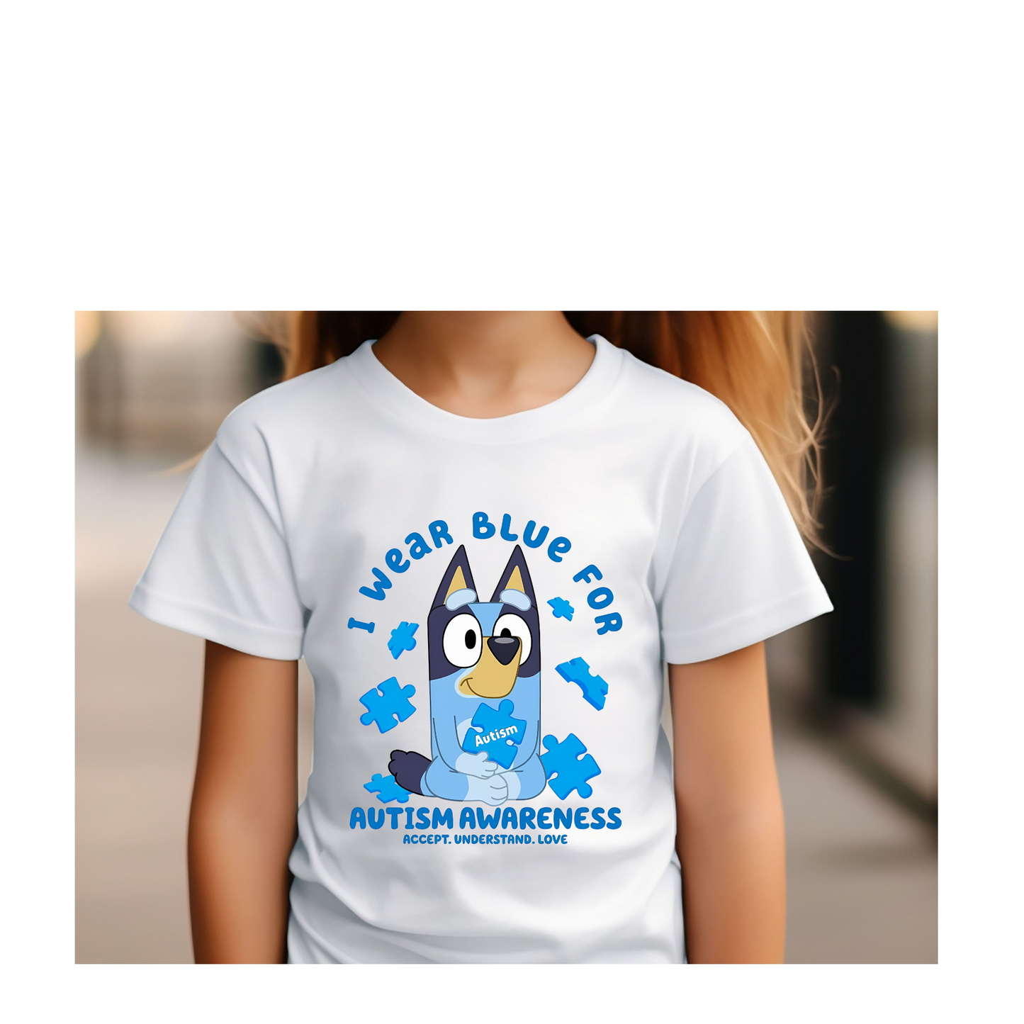 Bluey- I wear blue for Autism