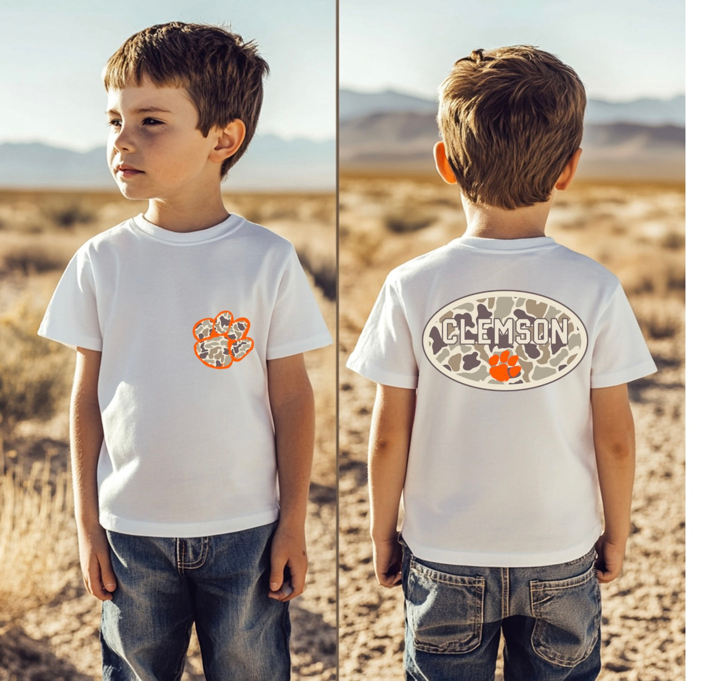 Youth Clemson Camo Shirt