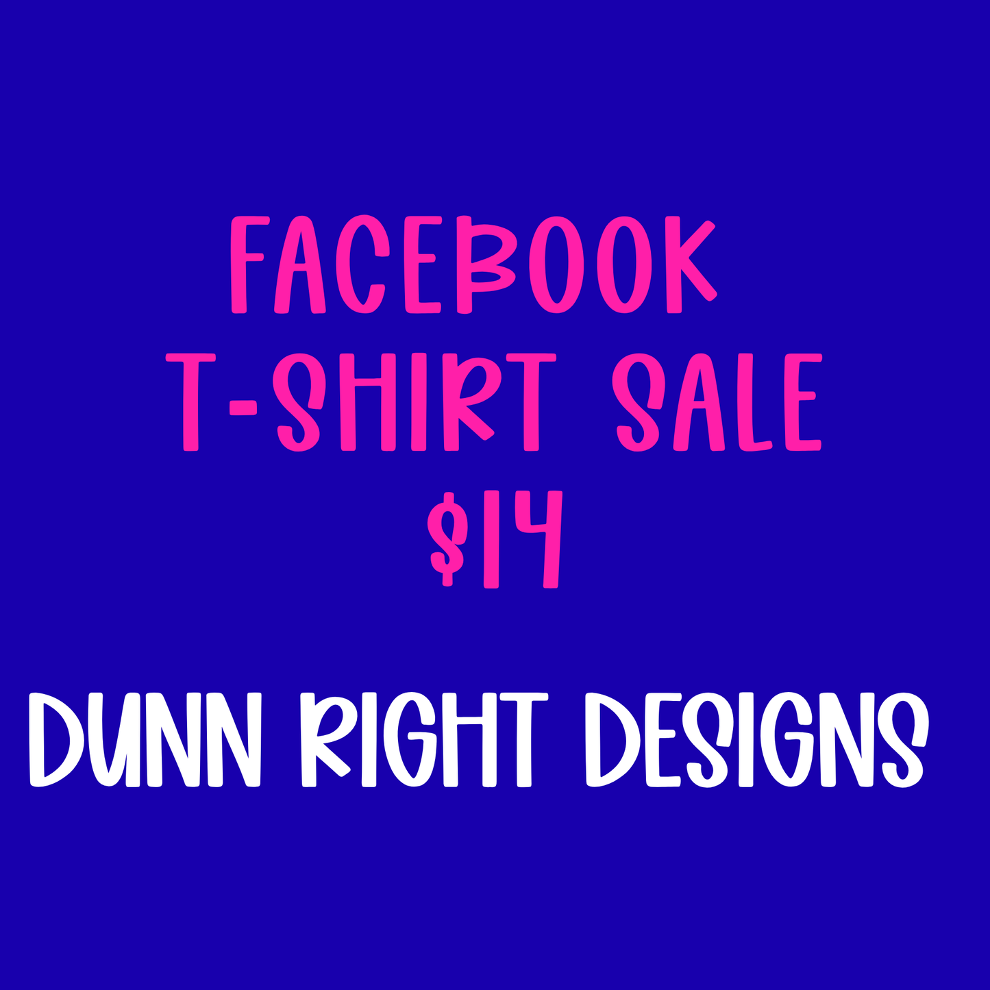 FACEBOOK-TSHIRT SALE
