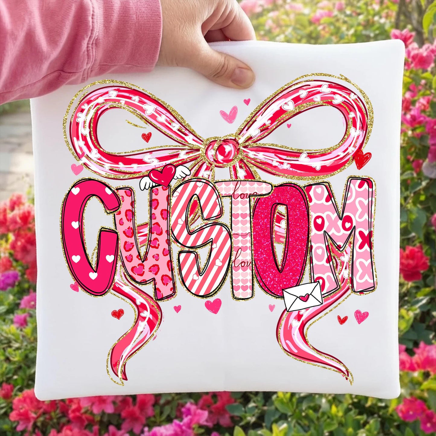 Custom Valentine Bow