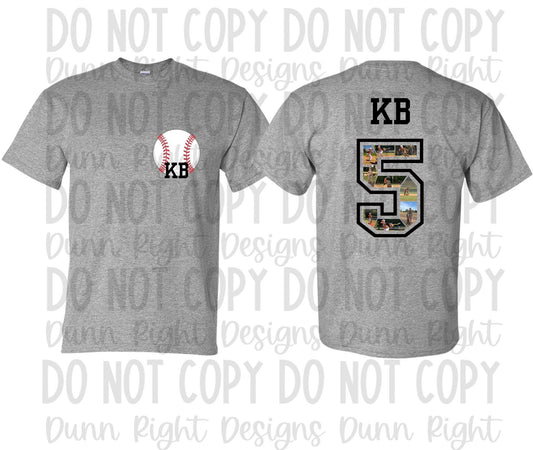 Custom- Number Picture Short Sleeve