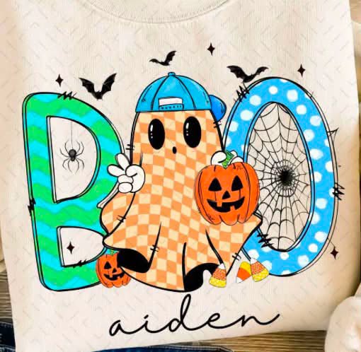 Custom-Toddler Name BOO Boy