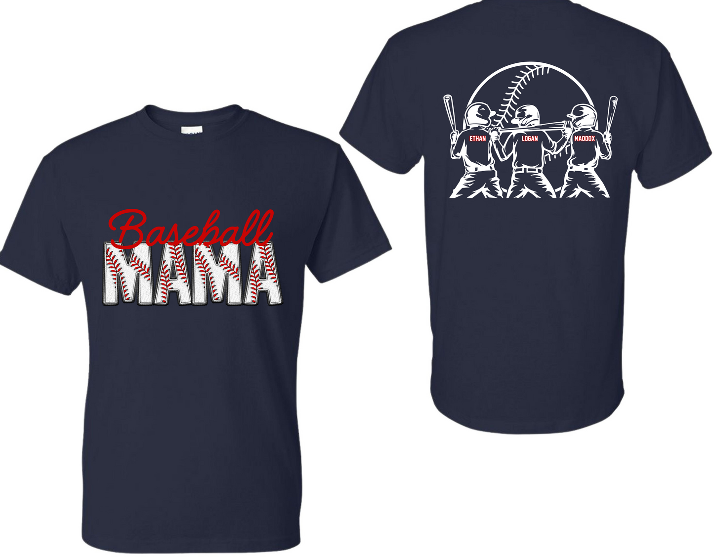 Custom-Baseball MAMA With Players