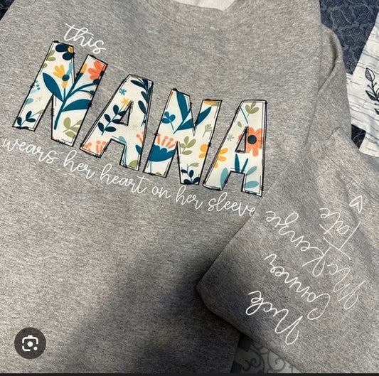 Nana Floral Long Sleeve