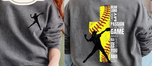 Youth Softball/Baseball Cross Short Sleeve