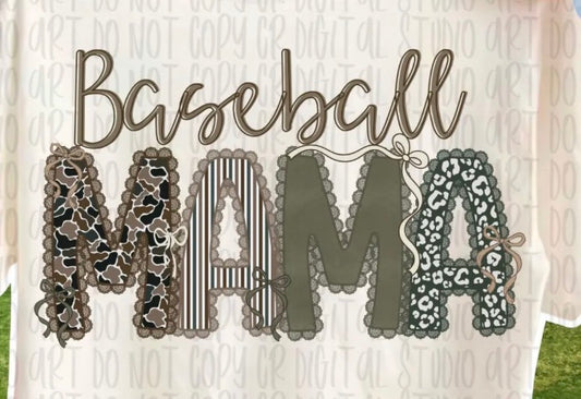 Camo Baseball/Softball MAMA