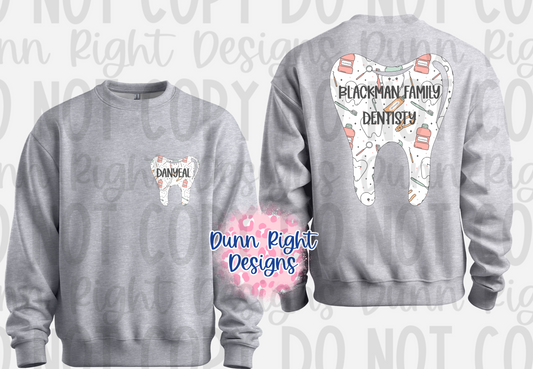 Custom-White Dentist Sweatshirt