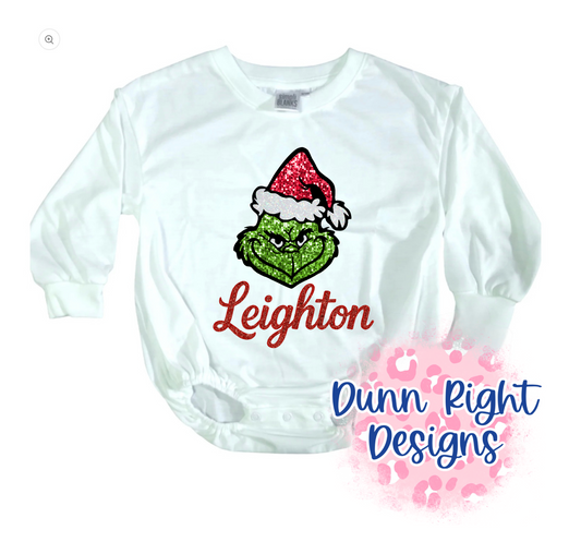 Custom- G Glitter LS Bubble