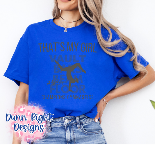 Custom-Gymnast Name Short Sleeve