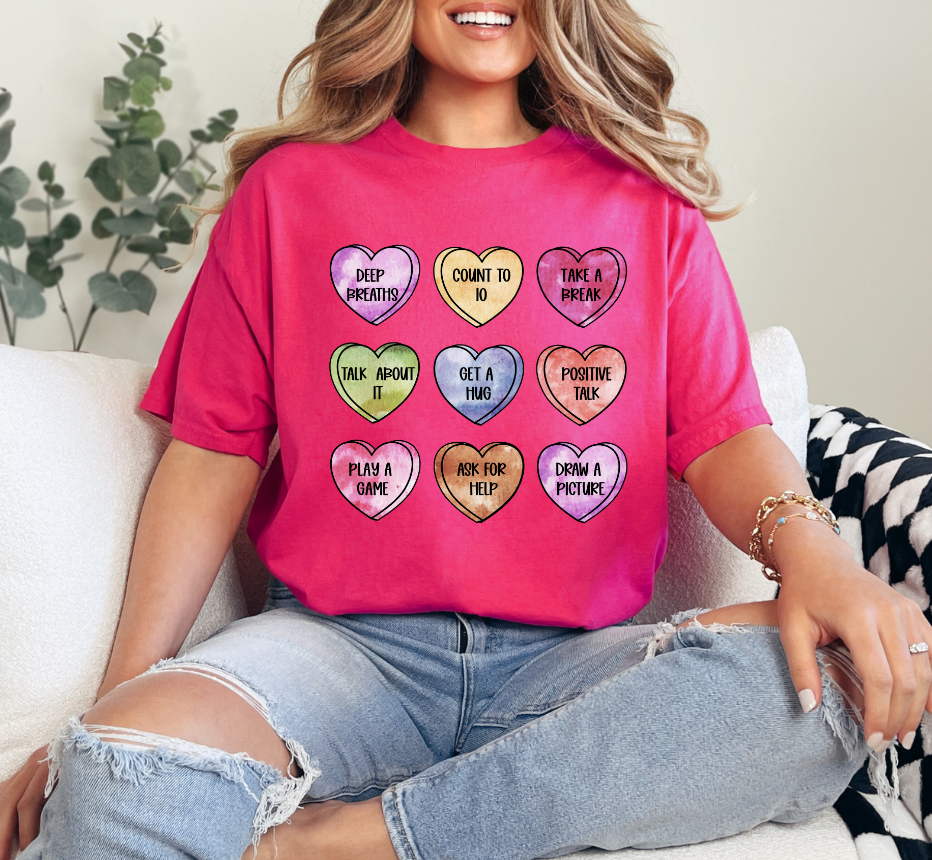 Hearts with Sayings T-Shirt