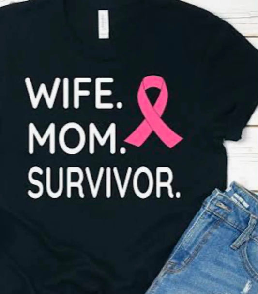 Wife.Mom.Survivor Short Sleeve